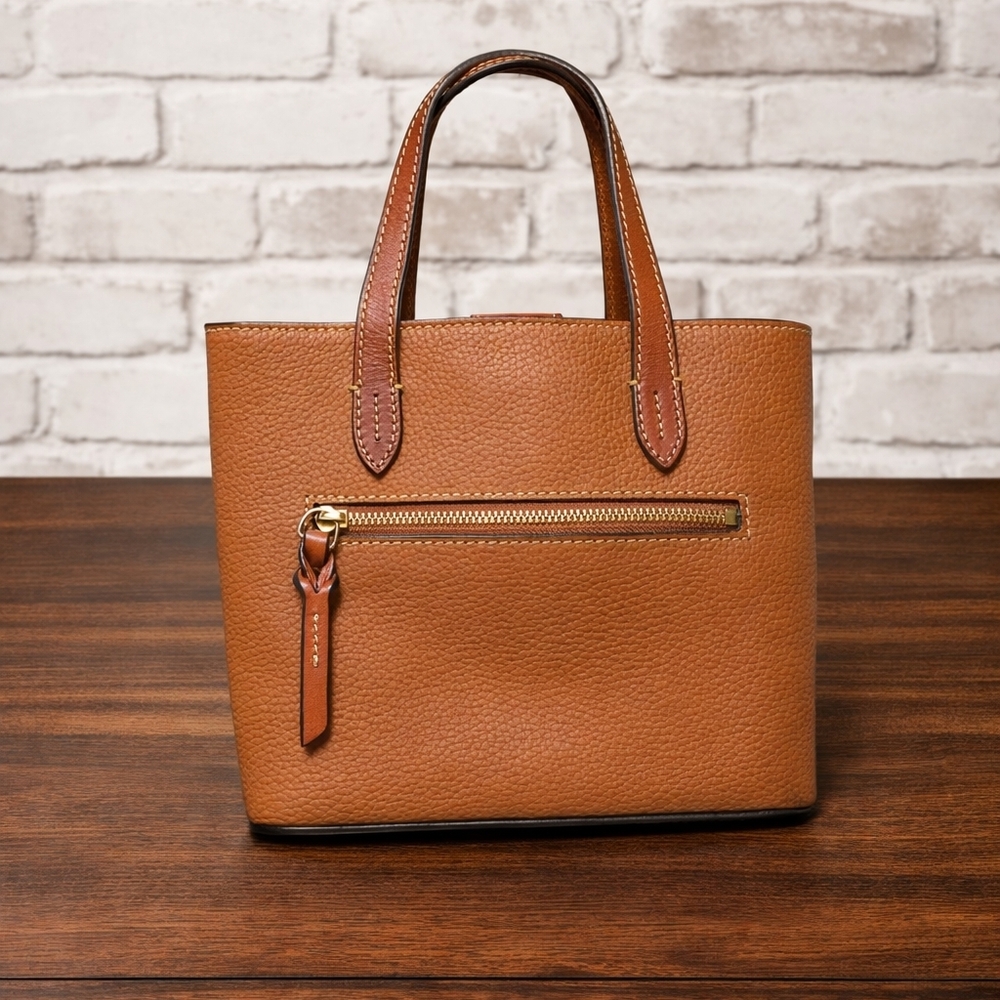Dooney & Burke Tote Crossbody - Mini Waverly - Caramel - NWT - Picture 3 of 8